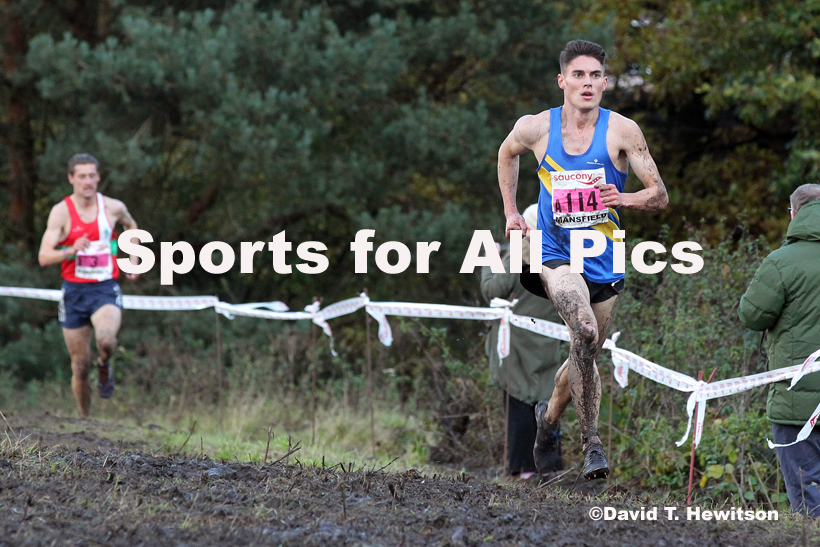 Senior men, National Cross Country Relay Champs., Berry Hill Park, Mansfield.  Photo: David T. Hewitson/Sports for All Pics